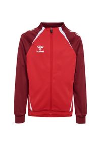 Dziecięca bluza dresowa zapinana na zamek Hummel Lead 2.0 Track. Kolor: czerwony, wielokolorowy, brązowy. Materiał: dresówka