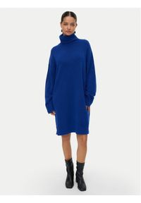 Vero Moda Sukienka dzianinowa Aquarius 10331900 Niebieski Regular Fit. Kolor: niebieski. Materiał: syntetyk #1