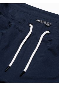 Ombre Clothing - Spodnie męskie dresowe joggery P951 - granatowe - XXL. Kolor: niebieski. Materiał: dresówka #6
