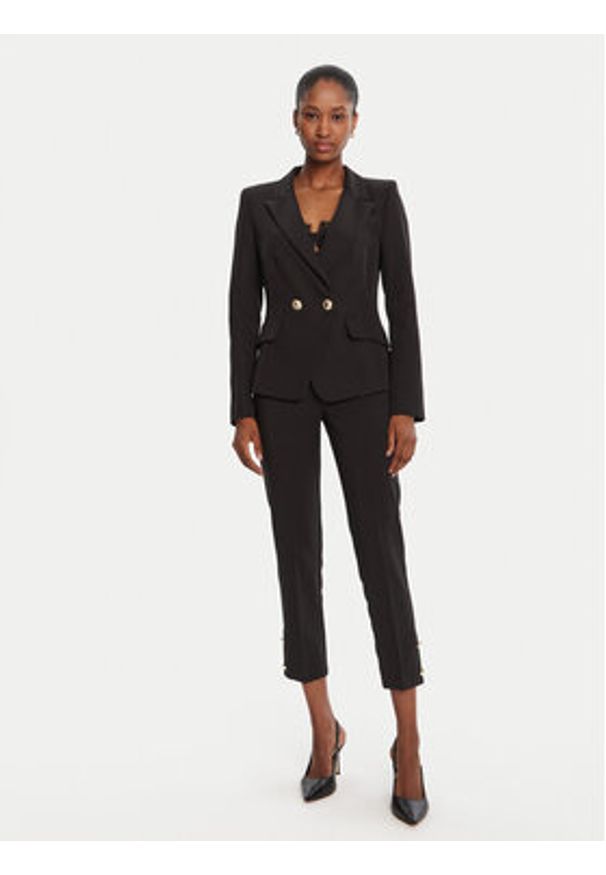 Rinascimento Marynarka CFC0126221003 Czarny Slim Fit. Kolor: czarny. Materiał: syntetyk