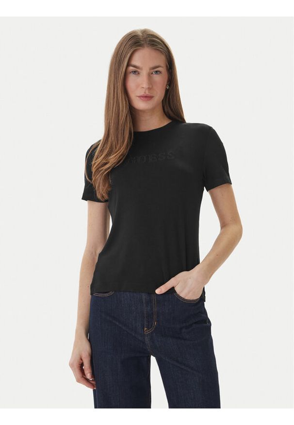 Guess T-Shirt O6GI00 KBF92 Czarny Regular Fit. Kolor: czarny