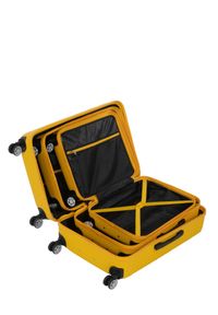 Ochnik - Komplet walizek na kółkach 19'/24'/28'. Kolor: żółty. Materiał: materiał, poliester, guma, kauczuk #3