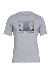 Koszulka sportowa męska Under Armour Boxed Sportstyle. Kolor: czarny, wielokolorowy. Długość rękawa: krótki rękaw. Długość: krótkie. Sport: fitness