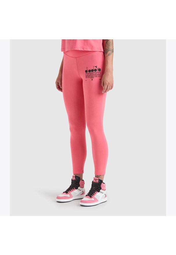 Diadora - Legginsy damskie DIADORA L. LEGGINGS MANIFESTO. Kolor: różowy