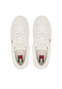 Tommy Jeans Sneakersy Tjw Script Cupsole Flatform EN0EN02961 Biały. Kolor: biały. Materiał: skóra #5