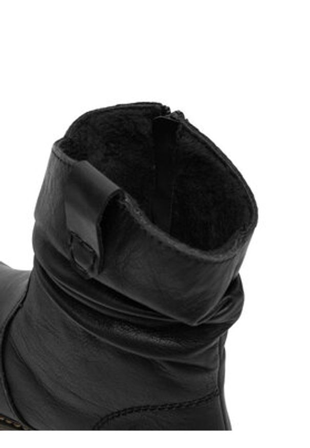 Rieker Botki Z6883-00 Czarny. Kolor: czarny. Materiał: skóra