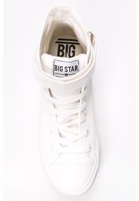 Big-Star - Big Star - Trampki. Nosek buta: okrągły. Kolor: biały. Materiał: syntetyk, materiał, guma. Szerokość cholewki: normalna #3