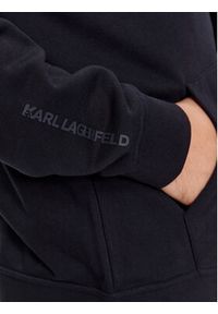 Karl Lagerfeld - KARL LAGERFELD Bluza 705034 534910 Granatowy Regular Fit. Typ kołnierza: dekolt w karo. Kolor: niebieski. Materiał: bawełna #5