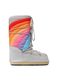 Moon Boot Śniegowce Icon Rainbow 14027700002 Szary. Kolor: szary. Materiał: materiał