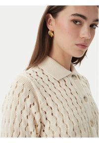 Marella Kardigan Voto 2613341055 Écru Regular Fit. Kolor: kremowy. Materiał: bawełna #4