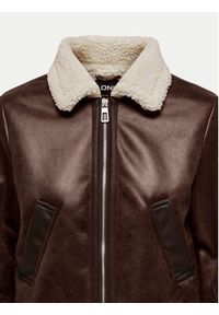 only - ONLY Kurtka z imitacji skóry Betty 15322046 Brązowy Regular Fit. Kolor: brązowy. Materiał: skóra #9
