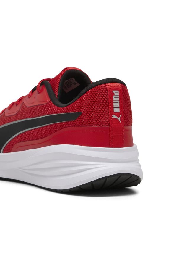 Puma - Buty do biegania Night Runner V3 PUMA For All Time Red Silver Black Metallic. Kolor: czerwony, szary, wielokolorowy. Sport: bieganie, fitness