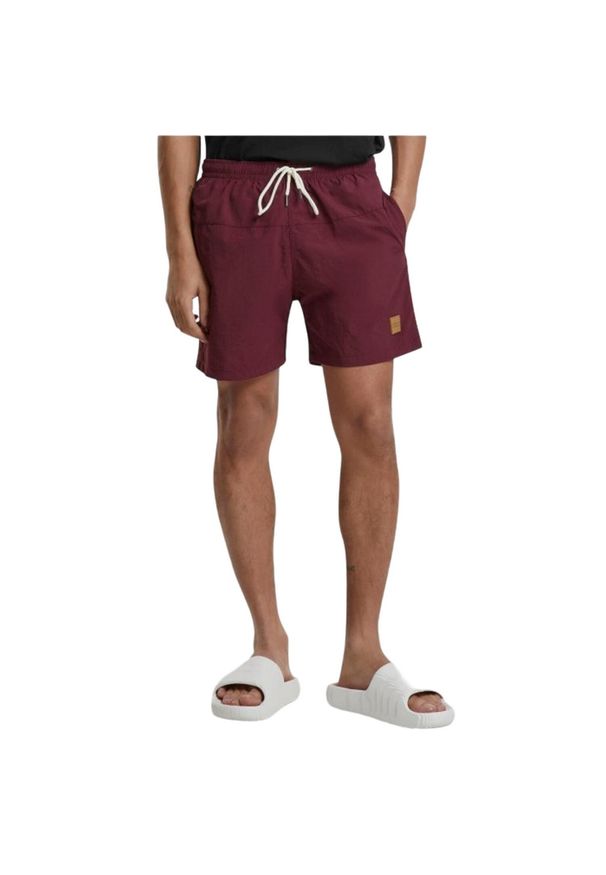 Urban Classics - Męskie Szorty Kąpielowe (zestaw 2 Sztuk). Kolor: wielokolorowy, zielony, czerwony, czarny, brązowy. Styl: sportowy