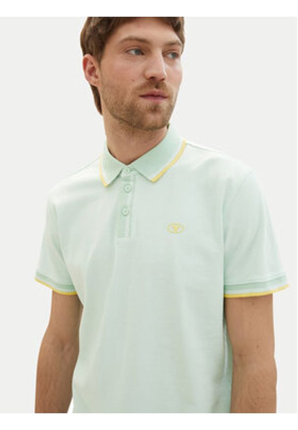 Tom Tailor Polo 1040822 Zielony Regular Fit. Typ kołnierza: polo. Kolor: zielony. Materiał: bawełna