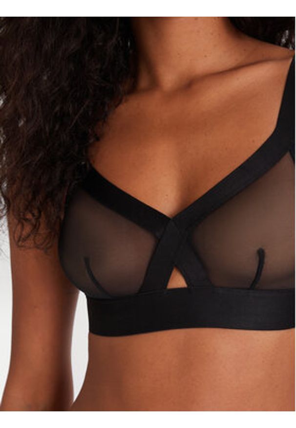 DKNY Biustonosz bezfiszbinowy DK4084 Czarny. Kolor: czarny. Materiał: syntetyk