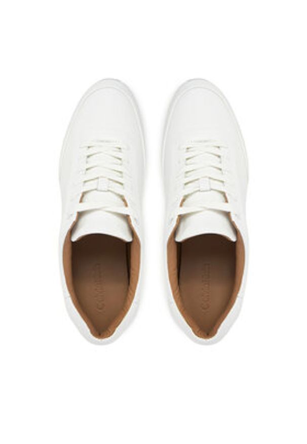 Calvin Klein Sneakersy Low Prof Runn Laceup Rubb Lth HM0HM01707 Biały. Kolor: biały. Materiał: nubuk, skóra