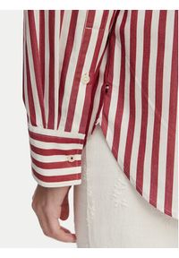 TOMMY HILFIGER - Tommy Hilfiger Koszula WW0WW45612 Czerwony jasny Regular Fit. Kolor: czerwony. Materiał: bawełna #4