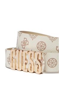 Guess Pasek Damski BW9173 P4435 Écru. Materiał: skóra