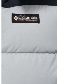 columbia - Columbia kurtka damska kolor szary zimowa. Kolor: szary. Materiał: włókno, materiał. Sezon: zima #5