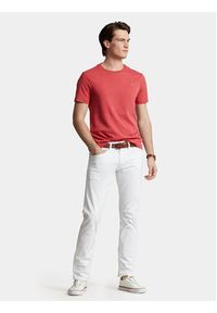 Polo Ralph Lauren T-Shirt 710740727075 Czerwony Slim Fit. Typ kołnierza: polo. Kolor: czerwony. Materiał: bawełna #5
