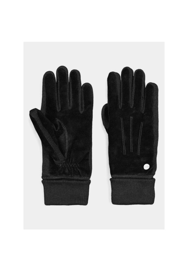 Rękawiczki Damskie Barts Stephaney. Kolor: czarny. Materiał: skóra. Sezon: zima. Sport: turystyka piesza