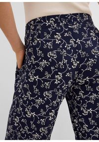 bonprix - Spodnie palazzo z mieszanki wiskozy. Kolor: niebieski. Materiał: wiskoza #2