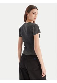 Hugo - HUGO T-Shirt Dever 50546936 Czarny Slim Fit. Kolor: czarny. Materiał: bawełna #4