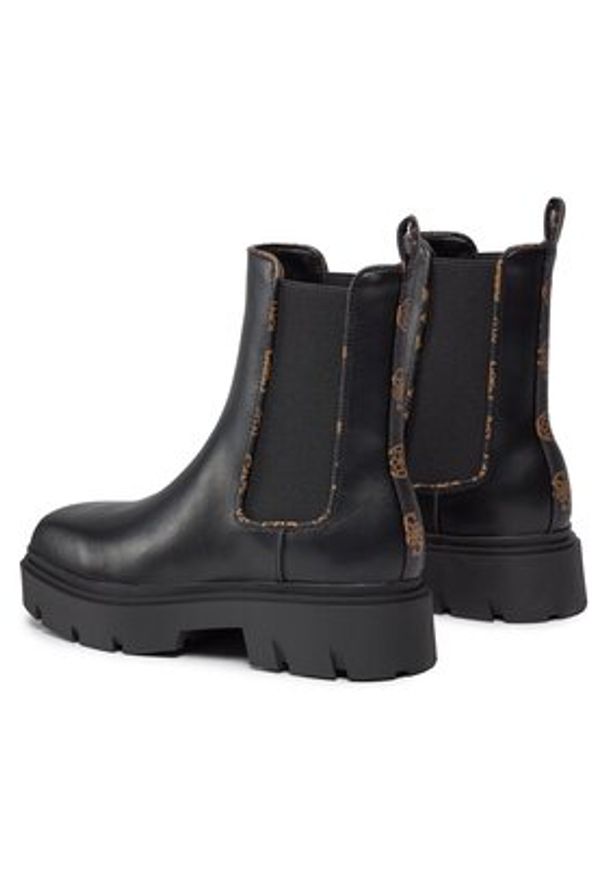 Guess Sztyblety FL8REN ELE10 Czarny. Kolor: czarny. Materiał: skóra