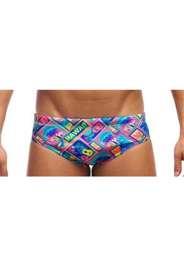 FUNKY TRUNKS - Kąpielówki męskie Funky Trunks Coco Canel - slipy. Kolor: wielokolorowy