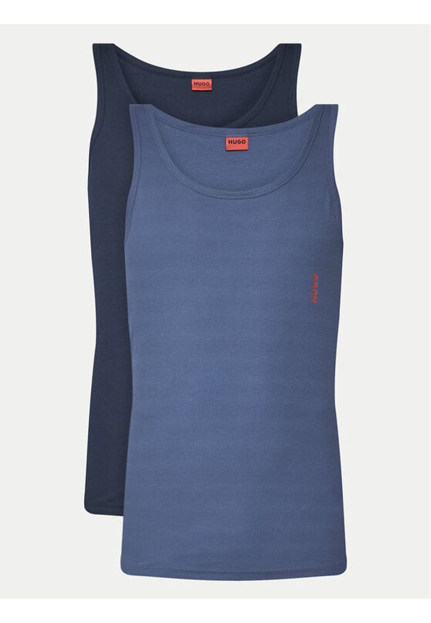 Hugo - HUGO Komplet 2 tank topów 50532634 Kolorowy Slim Fit. Materiał: bawełna. Wzór: kolorowy
