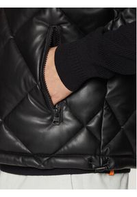 Hugo - HUGO Bezrękawnik Borintino2441 50527323 Czarny Slim Fit. Kolor: czarny. Materiał: skóra. Długość rękawa: bez rękawów #3