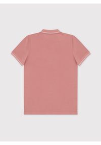 Gładki t-shirt polo P24SF-TX-004-R - Pako Lorente. Okazja: na co dzień. Typ kołnierza: polo. Materiał: bawełna. Wzór: gładki. Styl: casual #4