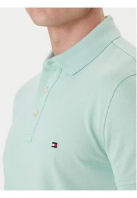 TOMMY HILFIGER - Tommy Hilfiger Polo 1985 MW0MW17771 Zielony Slim Fit. Typ kołnierza: polo. Kolor: zielony. Materiał: bawełna #3