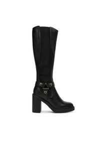 Love Moschino - LOVE MOSCHINO Kozaki JA2608AG0NIA0000 Czarny. Kolor: czarny. Materiał: skóra