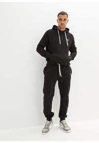 bonprix - Dres sportowy (2 części). Kolor: czarny. Materiał: dresówka. Wzór: haft. Styl: sportowy #2