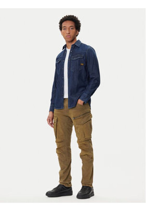 G-Star RAW - G-Star Raw Spodnie materiałowe Rovic Zip 3D D02190-E172 Zielony Tapered Fit. Kolor: zielony. Materiał: bawełna