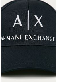 Armani Exchange Czapka 954039.CC513.NOS kolor granatowy z aplikacją. Kolor: niebieski. Wzór: aplikacja #3