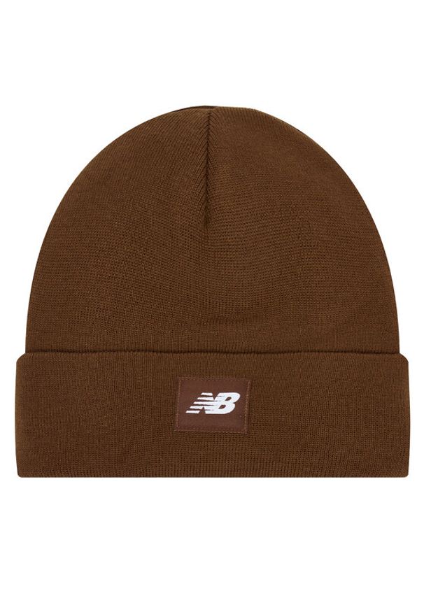 New Balance Czapka LAH13034ROK Brązowy. Kolor: brązowy. Materiał: materiał