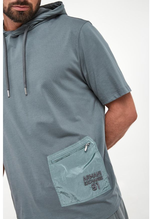 Armani Exchange - Bluza męska z kapturem ARMANI EXCHANGE. Typ kołnierza: kaptur