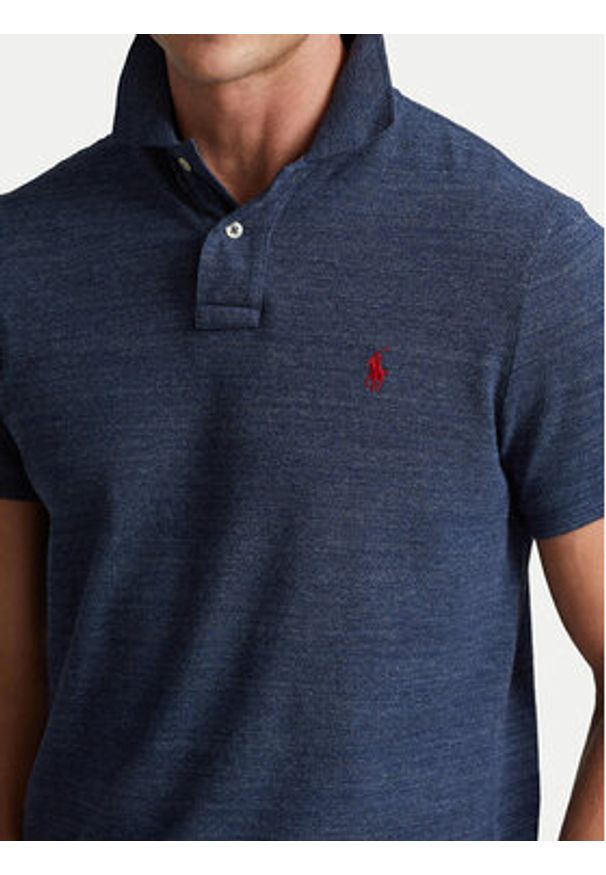 Polo Ralph Lauren Polo 710548797012 Niebieski Slim Fit. Typ kołnierza: polo. Kolor: niebieski. Materiał: bawełna