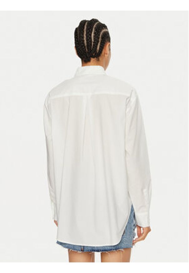 Calvin Klein Jeans Koszula J20J224436 Biały Relaxed Fit. Kolor: biały. Materiał: bawełna