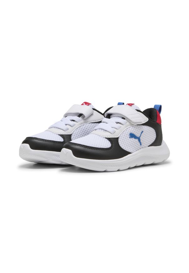 Puma - Dziecięce sneakersy PUMA Fun Racer 2 PUMA Black Team Royal White Blue. Okazja: na uczelnię. Kolor: czarny, niebieski, wielokolorowy. Sport: joga i pilates