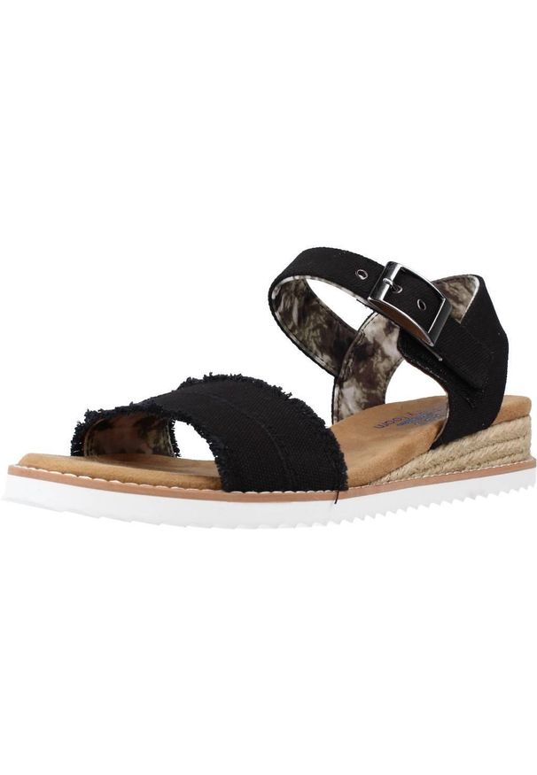 skechers - Sandały SKECHERS DESERT KISS ADOBE PRINCESS Czarny. Kolor: czarny. Materiał: tkanina, guma, syntetyk, materiał. Sezon: lato