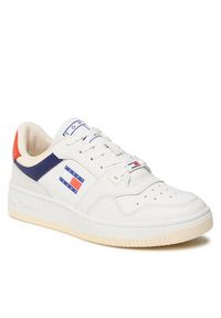 Tommy Jeans Sneakersy Basket Premium EM0EM01216 Biały. Kolor: biały. Materiał: skóra #4
