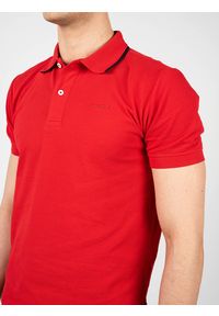 Geox Koszulka Polo "Sustainable" | M2510Q T2649 | Sustainable | Mężczyzna | Czerwony. Okazja: na co dzień. Typ kołnierza: polo. Kolor: czerwony. Materiał: bawełna. Wzór: aplikacja, kolorowy. Styl: casual, klasyczny #3