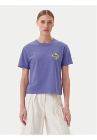 Quiksilver T-Shirt EQWZT03181 Fioletowy Relaxed Fit. Kolor: fioletowy. Materiał: bawełna #1
