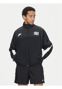 Nike Kurtka przejściowa FB6980 Czarny Loose Fit. Kolor: czarny. Materiał: syntetyk