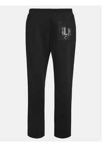 La Martina Spodnie dresowe YMT018 FP571 Czarny Regular Fit. Kolor: czarny. Materiał: bawełna #2