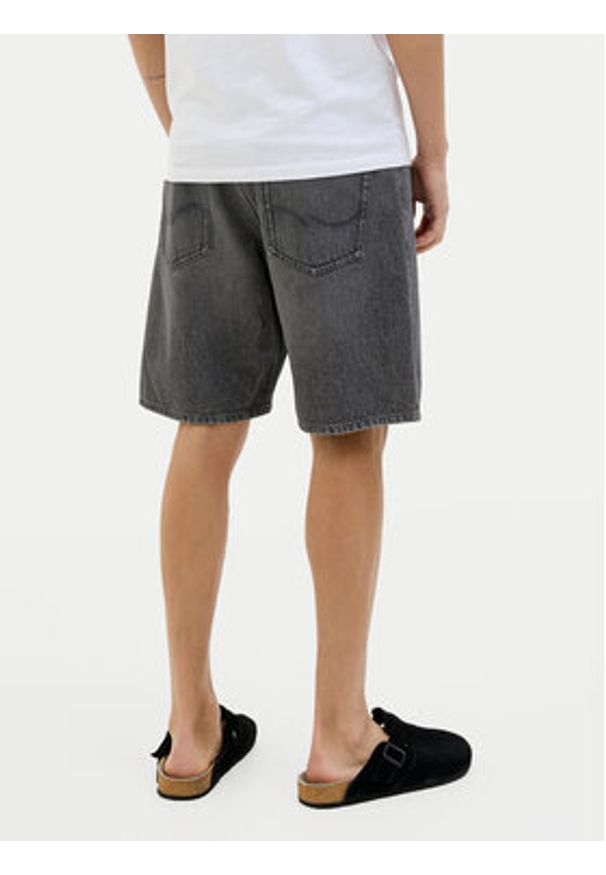 Jack & Jones - Jack&Jones Szorty jeansowe 12269533 Czarny Loose Fit. Kolor: czarny. Materiał: bawełna