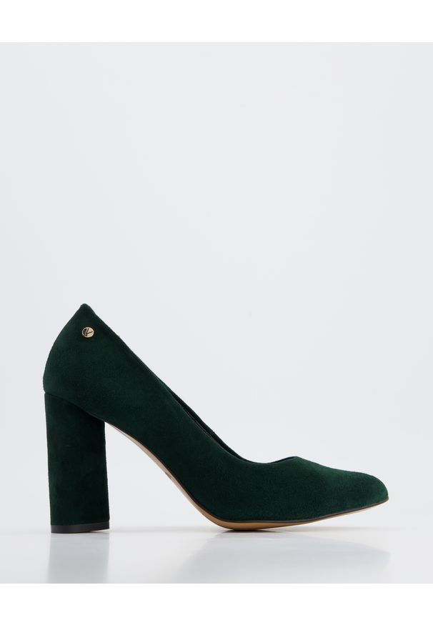 Venezia - ZAMSZOWE CZÓŁENKA 1108 CA 2094VERD. Materiał: zamsz. Obcas: na obcasie. Wysokość obcasa: średni